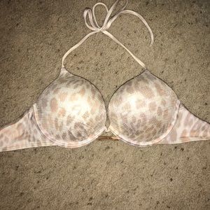 Victoria’s Secret Bombshell Leopard Sequin SwimTop